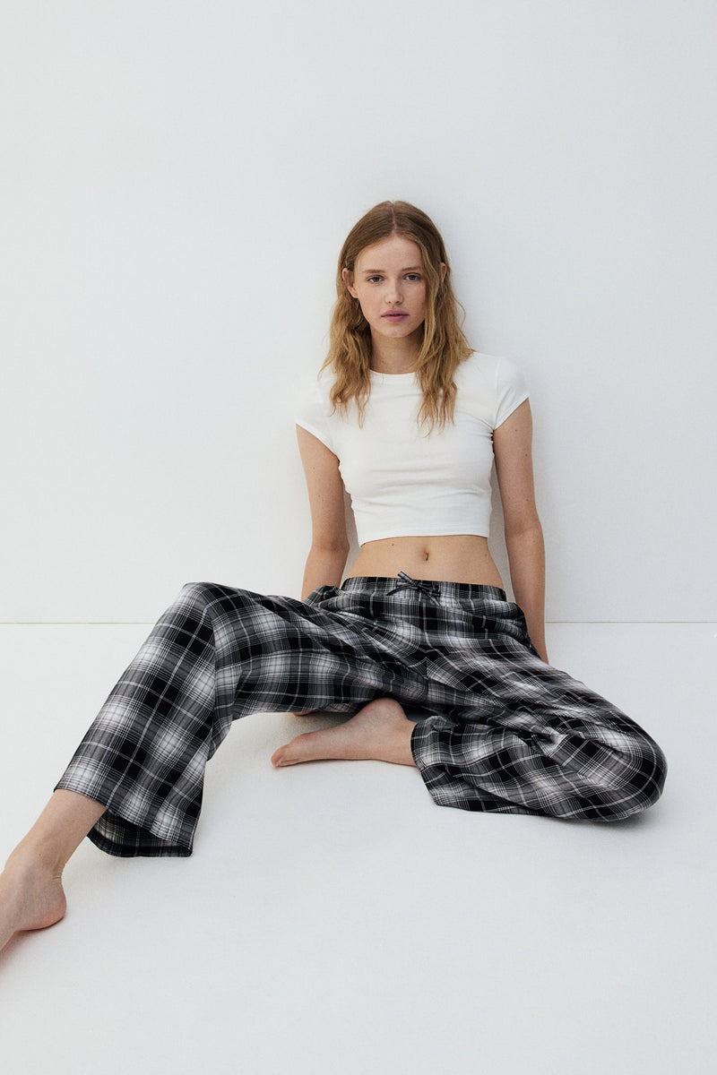 Cotton flannel pyjama bottoms